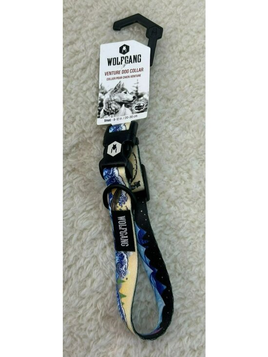 Wolfgang Other - Wolfgang Small Adjustable Dog Collar Multicolor Nylon Surf Wave Pattern New With